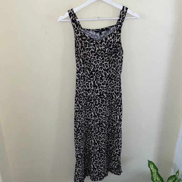 Vero Moda Leopard Print Sand Dress Size XS - Picture 4 of 12